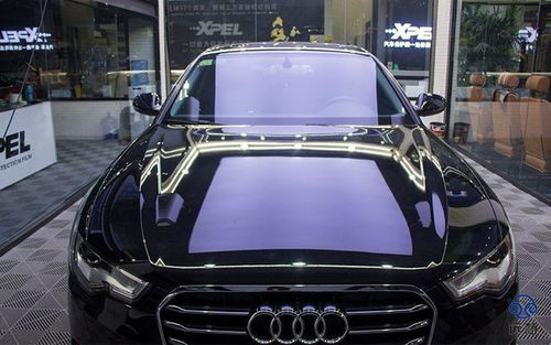典范坐驾奥迪a6l廊坊远桥施工汽车隔热膜